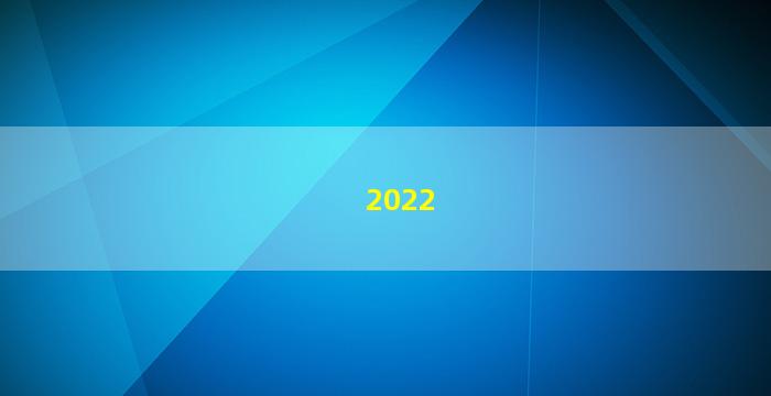 2022年