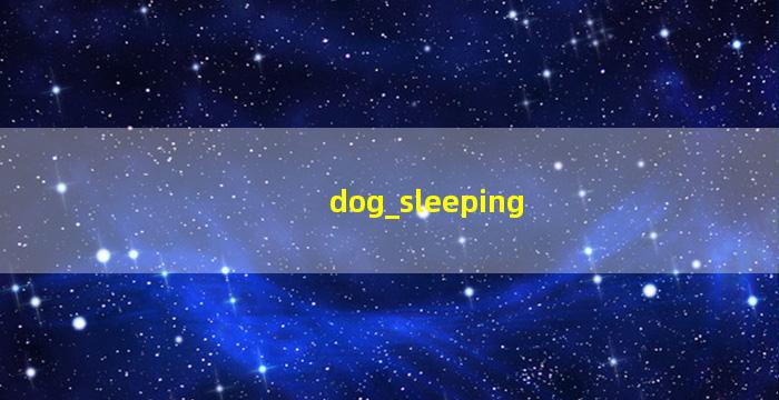 dog sleeping