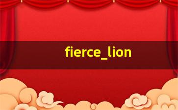 fierce lion