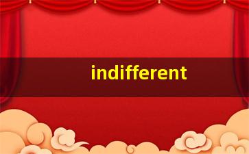 indifferent