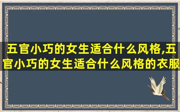 五官小巧的女生适合什么风格,五官小巧的女生适合什么风格的衣服