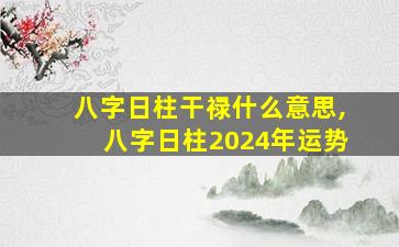 八字日柱干禄什么意思,八字日柱2024年运势