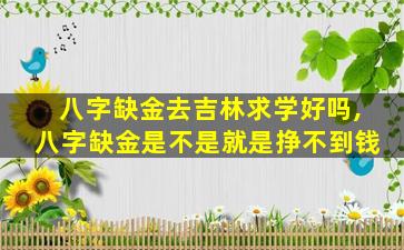 八字缺金去吉林求学好吗,八字缺金是不是就是挣不到钱