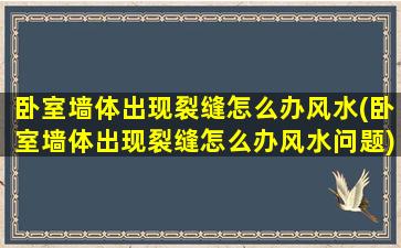 卧室墙体出现裂缝怎么办风水(卧室墙体出现裂缝怎么办风水问题)