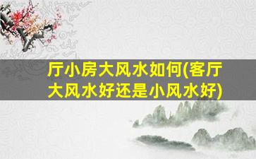 厅小房大风水如何(客厅大风水好还是小风水好)