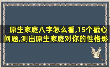 原生家庭八字怎么看,15个戳心问题,测出原生家庭对你的性格影响有多大