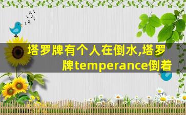 塔罗牌有个人在倒水,塔罗牌temperance倒着