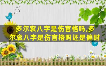 多尔衮八字是伤官格吗,多尔衮八字是伤官格吗还是偏财