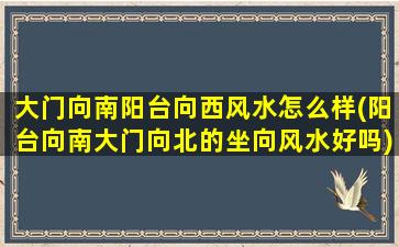 大门向南阳台向西风水怎么样(阳台向南大门向北的坐向风水好吗)