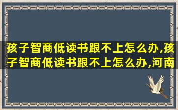 孩子智商低读书跟不上怎么办,孩子智商低读书跟不上怎么办,河南省人民医院