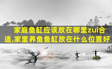 家庭鱼缸应该放在哪里zui
合适,家里养鱼鱼缸放在什么位置好