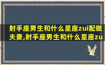 射手座男生和什么星座zui
配做夫妻,射手座男生和什么星座zui
配做夫妻关系