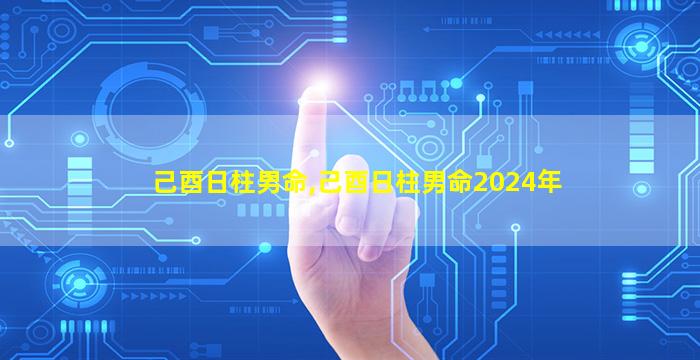 己酉日柱男命,己酉日柱男命2024年