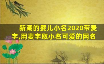 新潮的婴儿小名2020带麦字,用麦字取小名可爱的网名