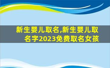 新生婴儿取名,新生婴儿取名字2023免费取名女孩