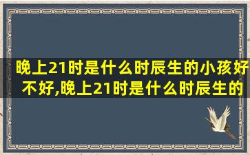 晚上21时是什么时辰生的小孩好不好,晚上21时是什么时辰生的小孩好不好呢