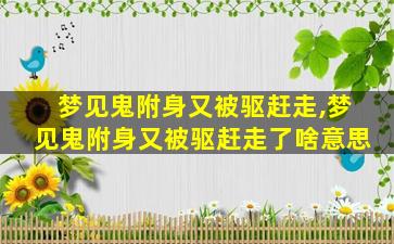 梦见鬼附身又被驱赶走,梦见鬼附身又被驱赶走了啥意思