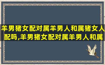 羊男猪女配对属羊男人和属猪女人配吗,羊男猪女配对属羊男人和属猪女人配吗婚姻如何