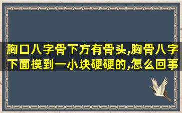 胸口八字骨下方有骨头,胸骨八字下面摸到一小块硬硬的,怎么回事