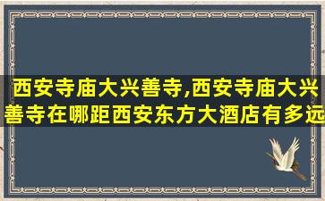 西安寺庙大兴善寺,西安寺庙大兴善寺在哪距西安东方大酒店有多远