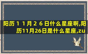 阳历１１月２６日什么星座啊,阳历11月26日是什么星座,zui
标准的