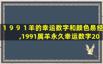 １９９１羊的幸运数字和颜色易经,1991属羊永久幸运数字2021年